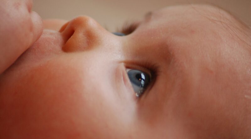 Baby Looking Upwards